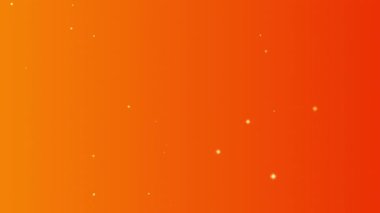 Işıl ışıl parçacıklarla dolu canlı turuncu arkaplan