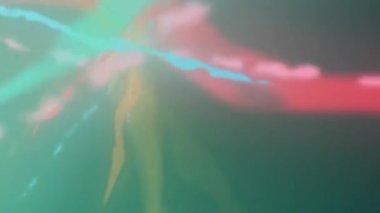 Canlı soyut ışık renkli dinamik hareketlerde çizgiler çizer