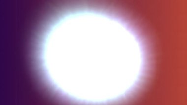 Pembe ve turuncu arka planda parlak beyaz ışık ile canlı gün batımı