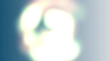 Mavi arkaplanda parlayan beyaz şekilli canlı ışık efekti