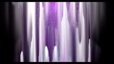 Siyah üzerinde hata etkisi olan soyut mor dijital sanat