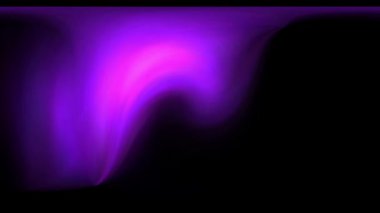 Siyah arkaplana karşı canlı mor ışık yayı