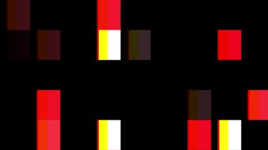 Siyah üzerine renkli çubukları olan canlı dijital arıza sanatı