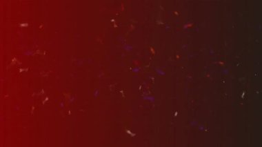 Karanlık hava sahasında yüzen canlı konfeti parçacıklarının sihrini deneyimleyin, projenize biraz kutlama ve neşe katmak için mükemmel. Bu dinamik ve enerjik görsel element heyecan, mutluluk ve şenlik iletmek için idealdir..