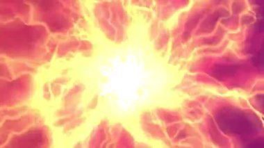 Canlı renklerde ışık ve enerjinin dramatik patlaması, dinamik arkaplan ve hareket grafikleri için mükemmel.