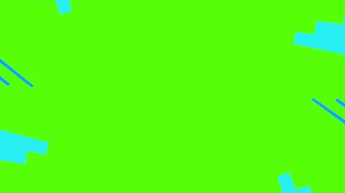 Dinamik mavi şekilli canlı yeşil arkaplan