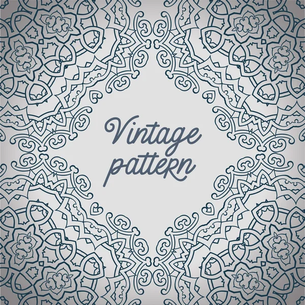 Vintage motif ornement carrelage blanc — Image vectorielle