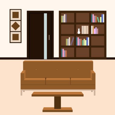 Tasarım oda iç vektör