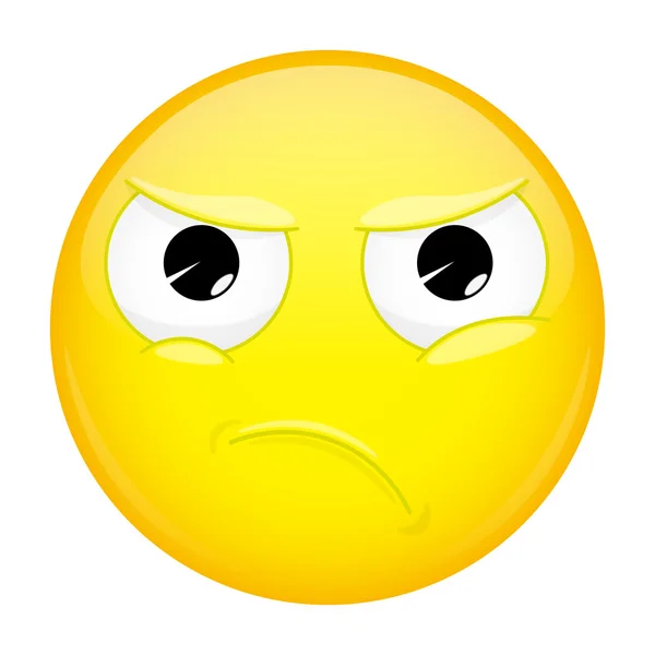 Smiley Emoticons Face Vector Upset Expression Stock Smiley Emoticons Face Vector Upset Expression Stock