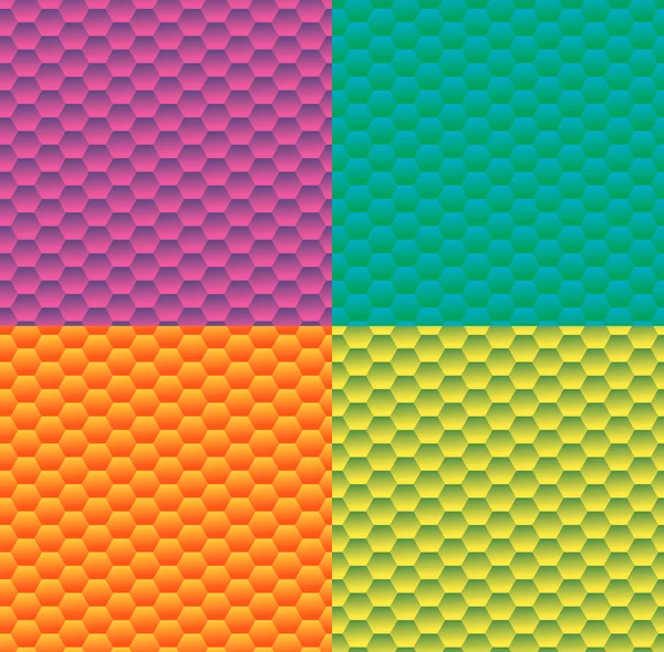 Farbverlauf Hintergrund mit Muster-Sechseck. — Stockvektor