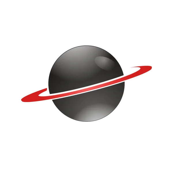 Planet in space vector icon — стоковый вектор