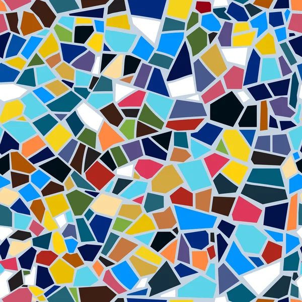 Vector abstracto sin costura patrón de mosaico — Vector de stock