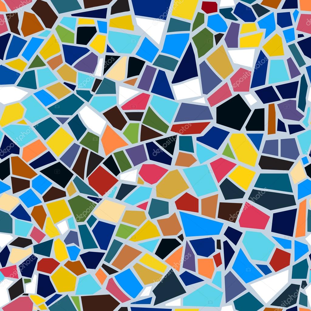 vektor abstrakte nahtlose mosaik muster multi color bunte zerbrochenen dachziegel hintergrund vektor von barrirret - Mosaik Muster vektor abstrakte nahtlose mosaik muster multi color bunte zerbrochenen dachziegel hintergrund vektor von barrirret - Mosaik Muster