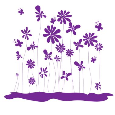 soyut bahar çiçekleri 