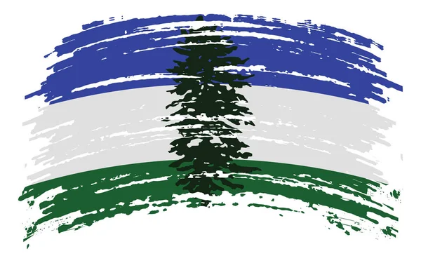 Bendera Cascadia Dalam Sapuan Kuas Grunge Gambar Vektor Stok Ilustrasi Bebas Royalti