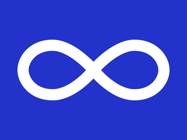 Σημαία Metis Μπλε Πραγματικές Αναλογίες Και Χρώματα Διανυσματική Εικόνα — Διανυσματικό Αρχείο