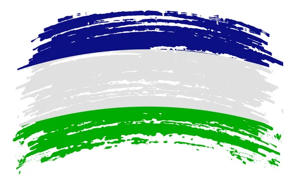 Araukanien Und Patagonien Flagge Grunge Pinselstrich Vektorbild — Stockvektor
