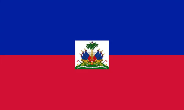 Bandiera Haiti Colori Proporzioni Ufficiali Immagine Vettoriale — Vettoriale Stock