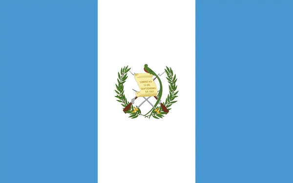 グアテマラの旗公式の色とプロポーションでは ベクトル画像 — ストックベクタ