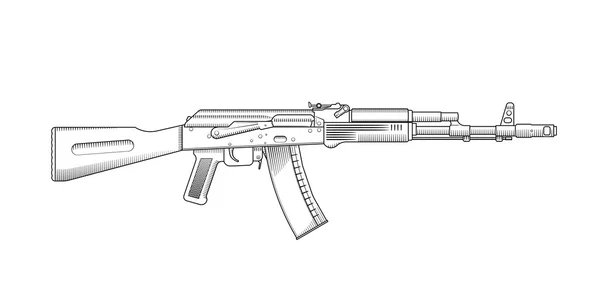 Moderna ryska gevär — Stock vektor