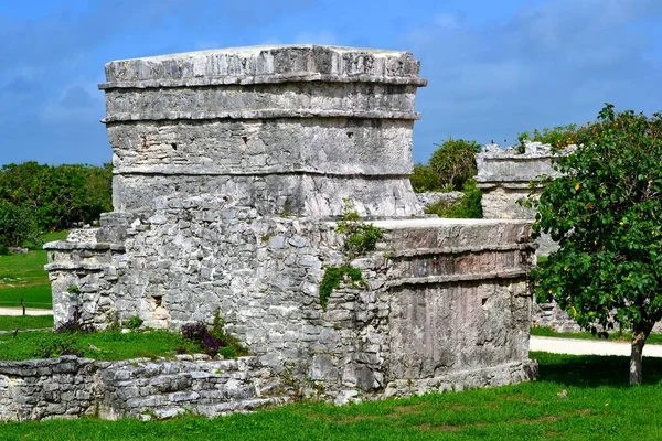 An ancient architectural structure of the Maya civilization