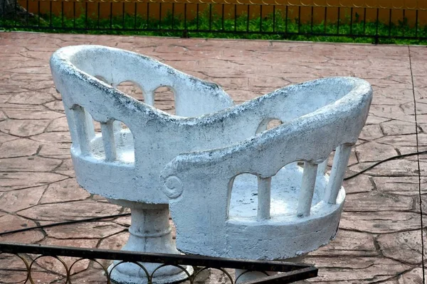 Double stone chair of original design