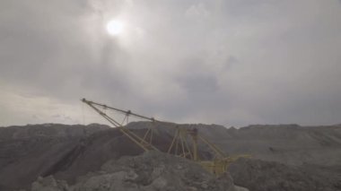 Çalışma Ekskavatör Kaptan maden yatakları açık geliştirme.