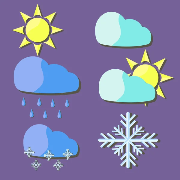  Weather simge vektör