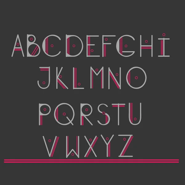 Latin alphabet letters — Stock Vector