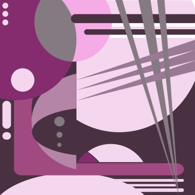 Menekşe soyut geometrik desen