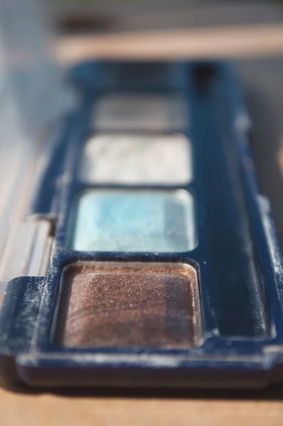 Close up of eye shadow — Stock Photo, Image