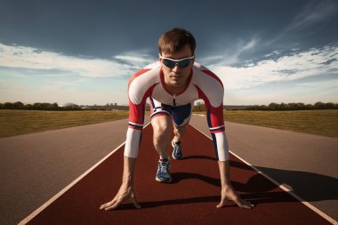 başlama pozisyonu içinde runner