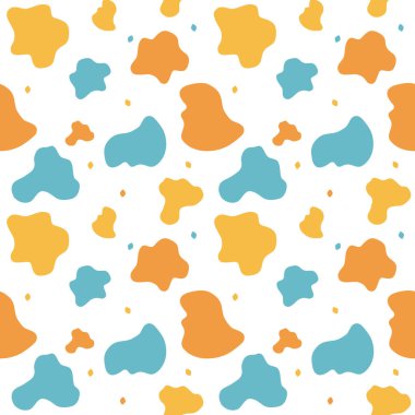 Renkli Bloblar Dikişsiz desen