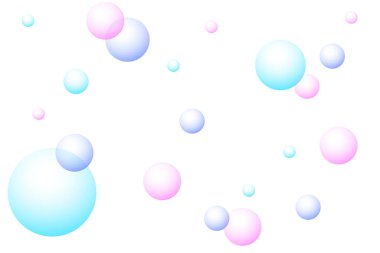 Pastel renklerinde hafif kabarcıklar