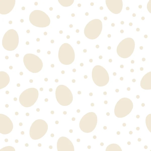 无缝模式与复活节彩蛋和波尔卡圆点 — 图库矢量图片
