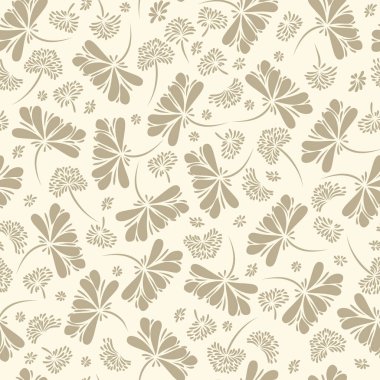 Kusursuz soyut şakayık deseni, duvar kağıtları, kartlar, düğün davetiyeleri için stilize çiçek arkaplanı. Vektör illüstrasyonu.