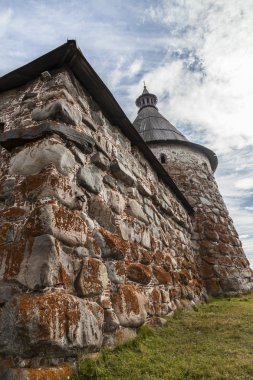 Duvar Solovetsky Manastırı (Solovki)