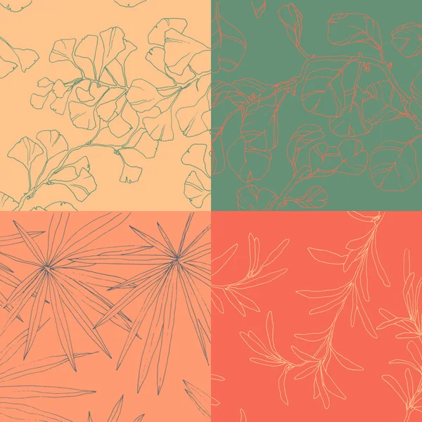 Floral vector achtergronden — Stockvector