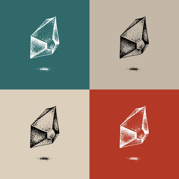 Gráficos vectoriales de cristal — Vector de stock