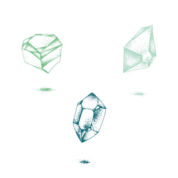 Vektorgrafik med kristall — Stock vektor