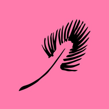 Yaprak ve palm vektör simgesi