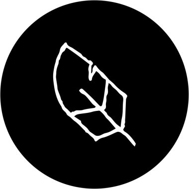 Yaprak ve palm vektör simgesi