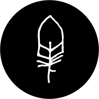 Yaprak ve palm vektör simgesi