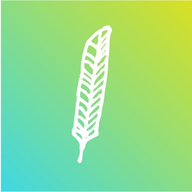 Yaprak ve palm vektör simgesi