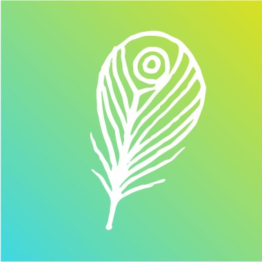 Yaprak ve palm vektör simgesi