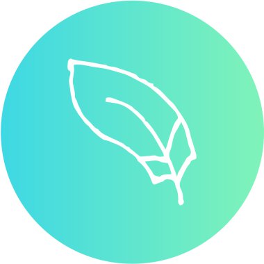 Yaprak ve palm vektör simgesi