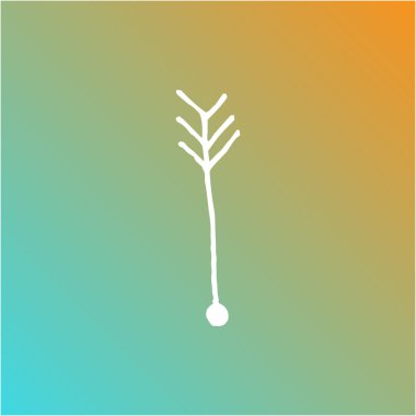 Yaprak ve palm vektör simgesi