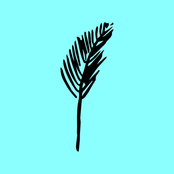 Wektor ikona liści i palmy — Wektor stockowy