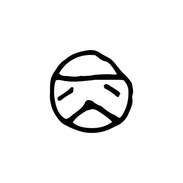 Crazy emoji vector icon — Stock Vector