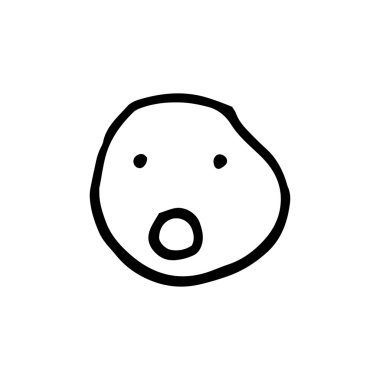  deli emoji vektör simgesi